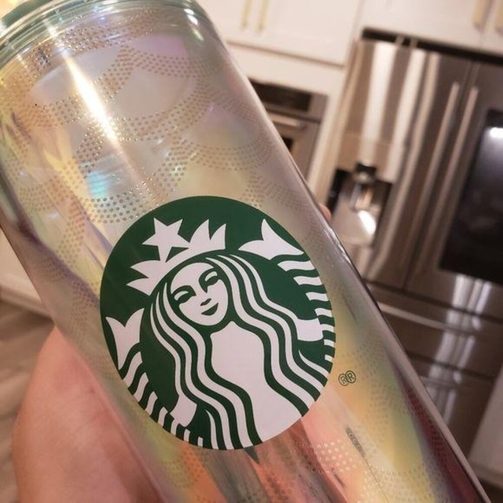 Starbucks Iridescent 24 Oz Cold Cup Tumbler With Straw - Picture 8 of 10